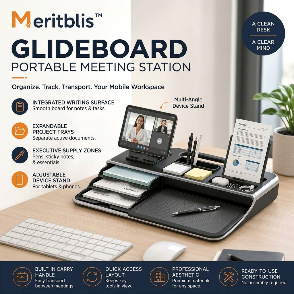 Meritblis™ GlideBoard Portable Meeting Station