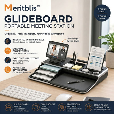 Meritblis™ GlideBoard Portable Meeting Station