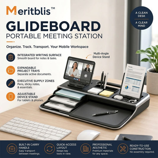 Meritblis™ GlideBoard Portable Meeting Station