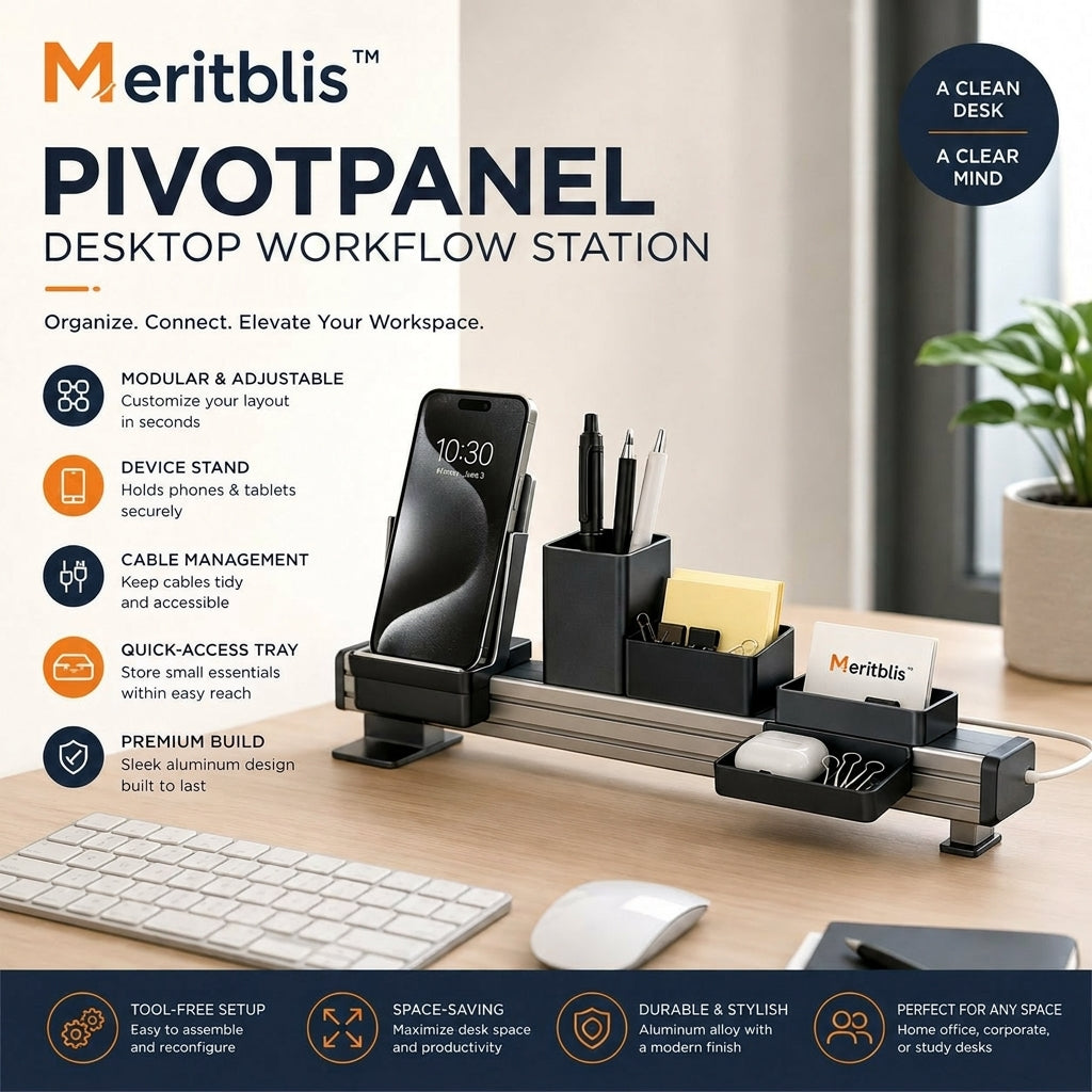 Meritblis™ PivotPanel Desktop Workflow Station